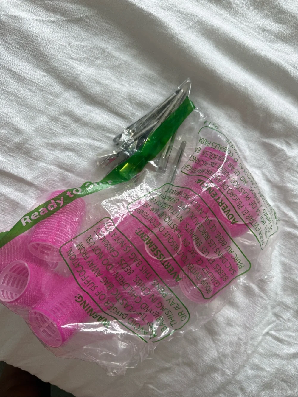 Pink Hair Rollers - Pack of Self-Grip Styling Curlers